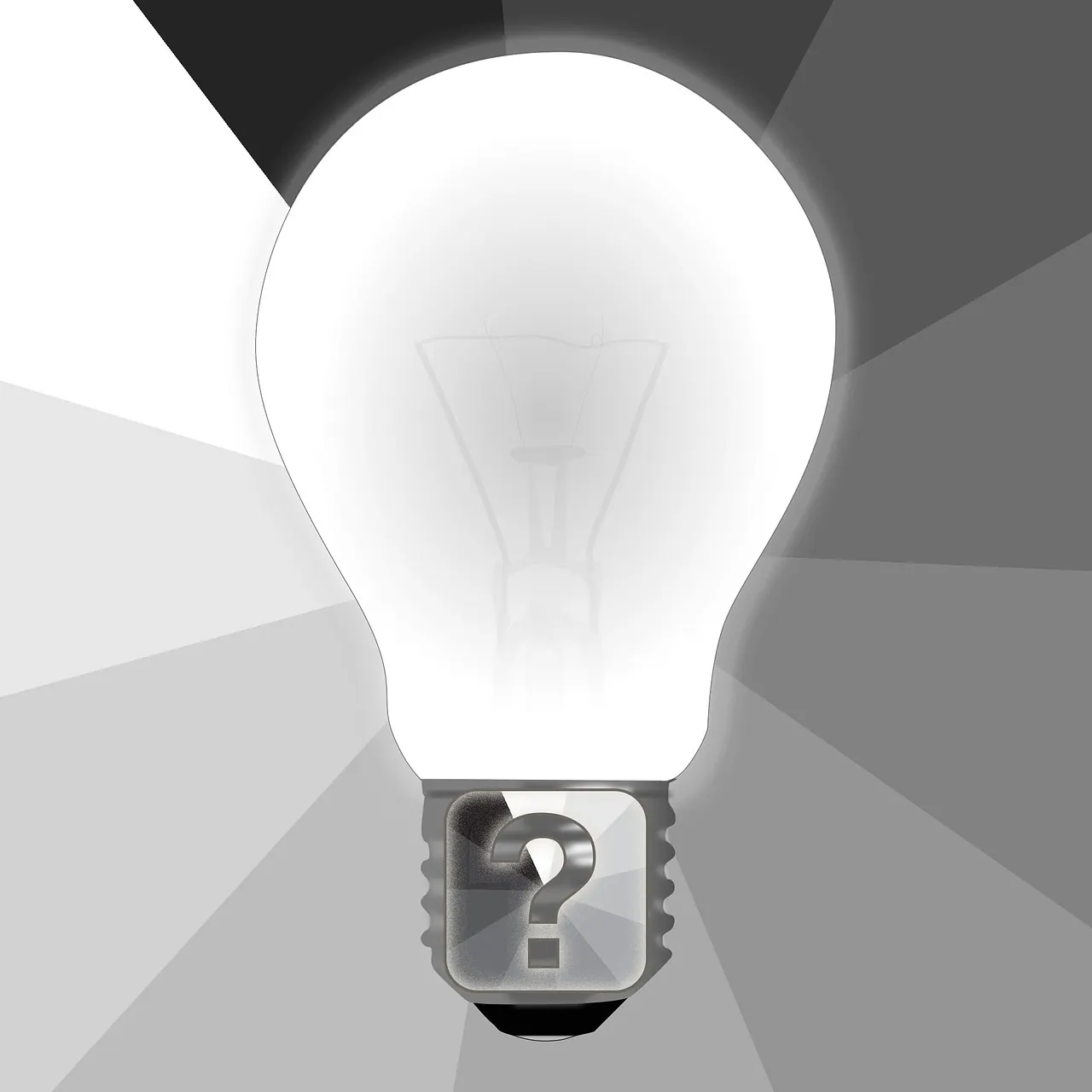 question, bulb, idea, question mark, solution, quiz, faq, why, test, exam, light, think, thinking, symbol, inspiration, assessment, evaluate, evaluation, light bulb, lightbulb, bra